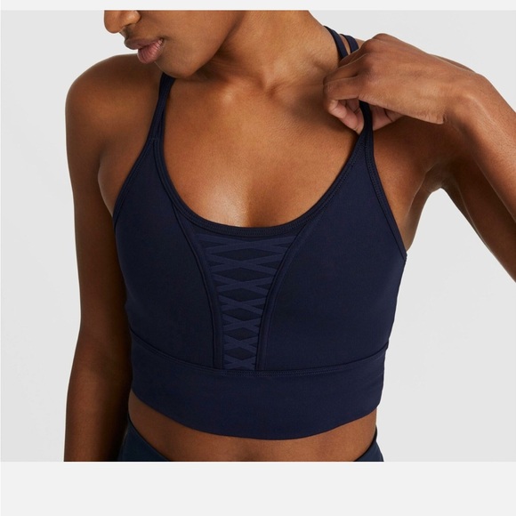 Nike Midnight Blue Strappy Sports Bra - Picture 3 of 9